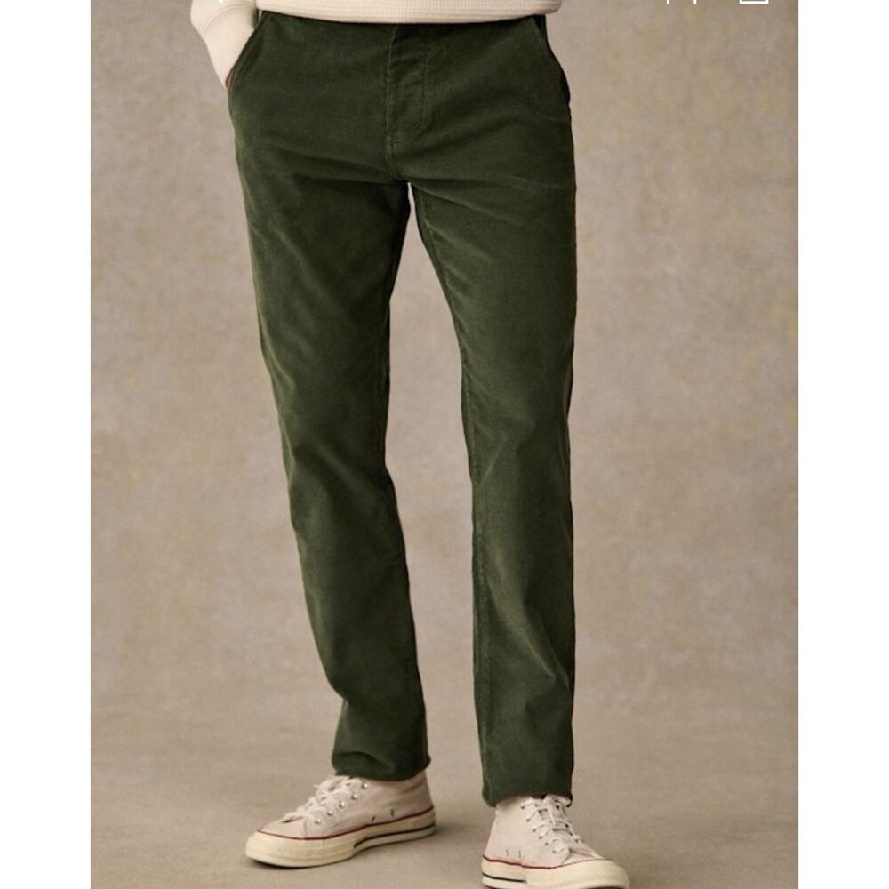 Octobre Editions Tom Chino Pants Mens Size 36 organic Cotton Trouser Green NWT